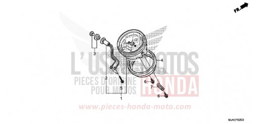 METER (VT750CS/C2B/C2S/C) VT750C2BE de 2014